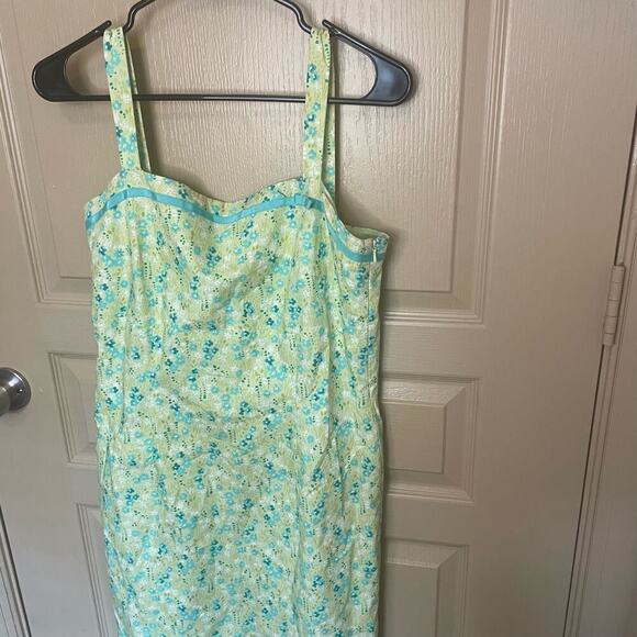 Y2k Ann Taylor floral dress adjustable straps - Picture 3 of 8